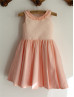 Pink Cotton Tutu Flower Girl Dress